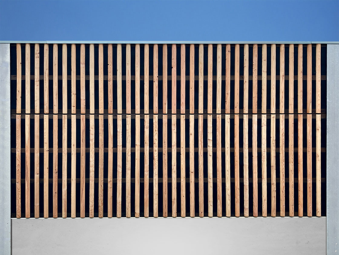 [k]nord Lärmschutzwand aus Holz