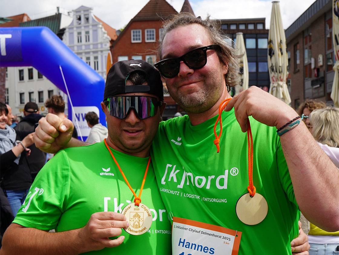 [k]nord Mitarbeiter beim inklusiven Citylauf Delmenhorst 2025